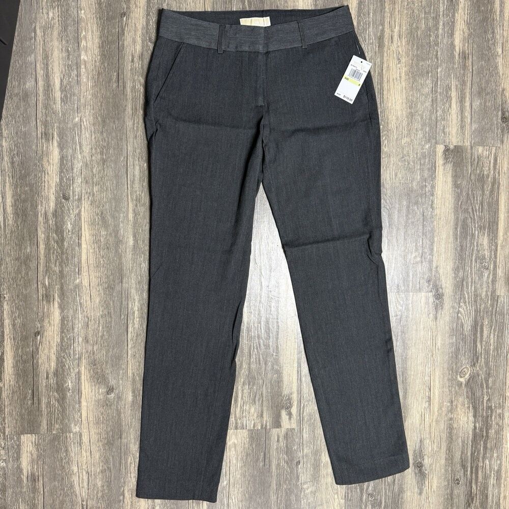 Michael Kors Basics Dress Pants Womens 4 Gray Slim Work Career Office NWT - Picture 1 of 8